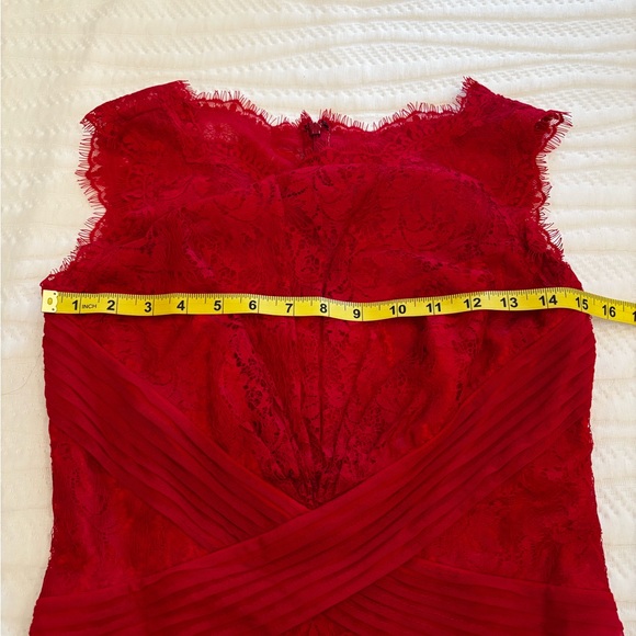 Tadashi Shoji Scarlet Lace Midi Dress - Picture 11 of 11